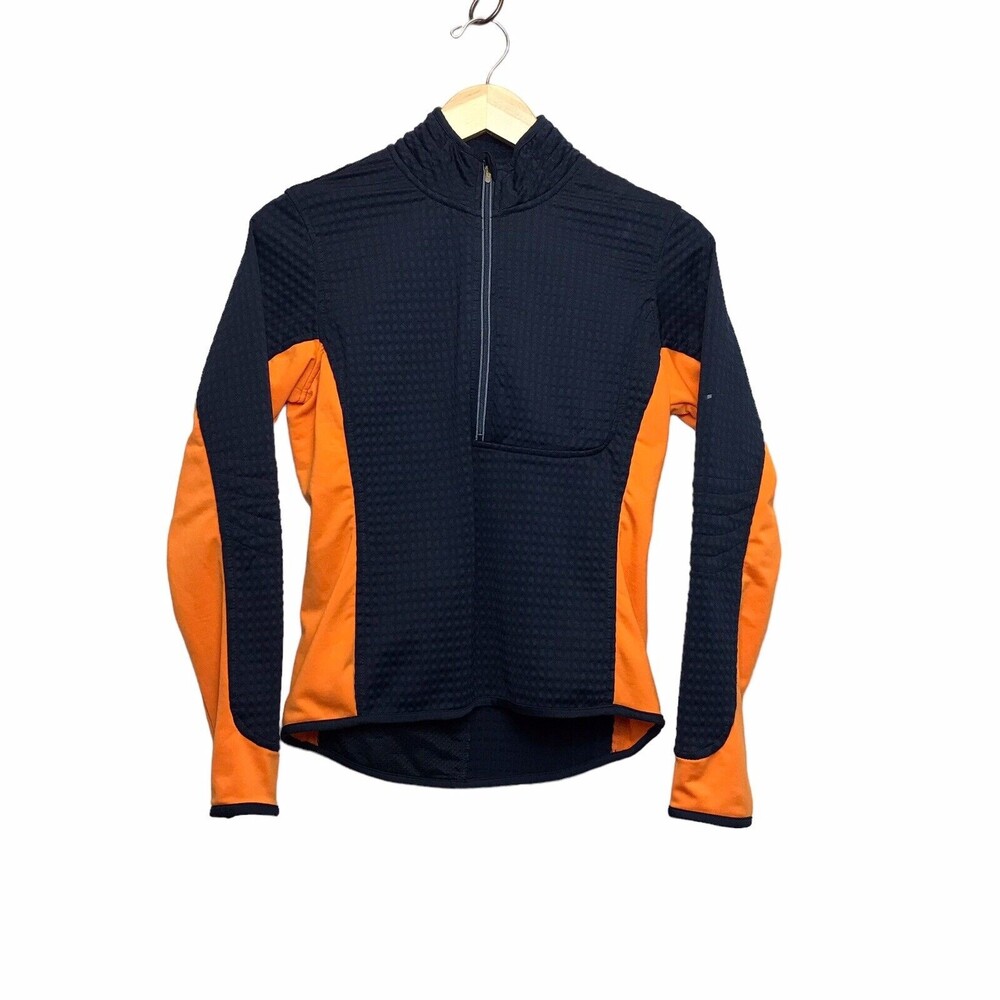 Nike Sphere Thermal Womens Running Jacket small Half Zip Waffle Thumbholes‎